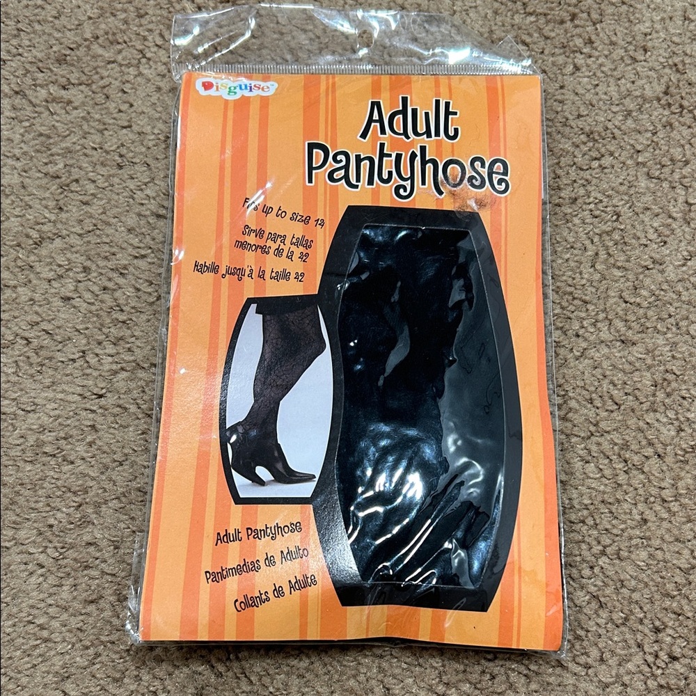 Disguise Classic Black Adult Pantyhose (Spiderweb)